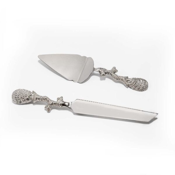 Coral Cake Knife Set by CREO Home And Living Accents, featuring a chic design that enhances cake serving and presentation for celebrations in UAE homes.