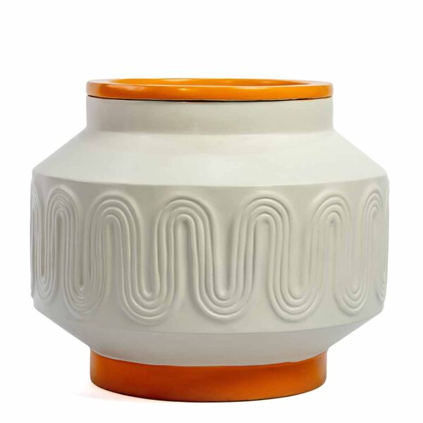 Citron planter by CREO Home And Living Accents for vibrant indoor and outdoor décor in UAE homes.